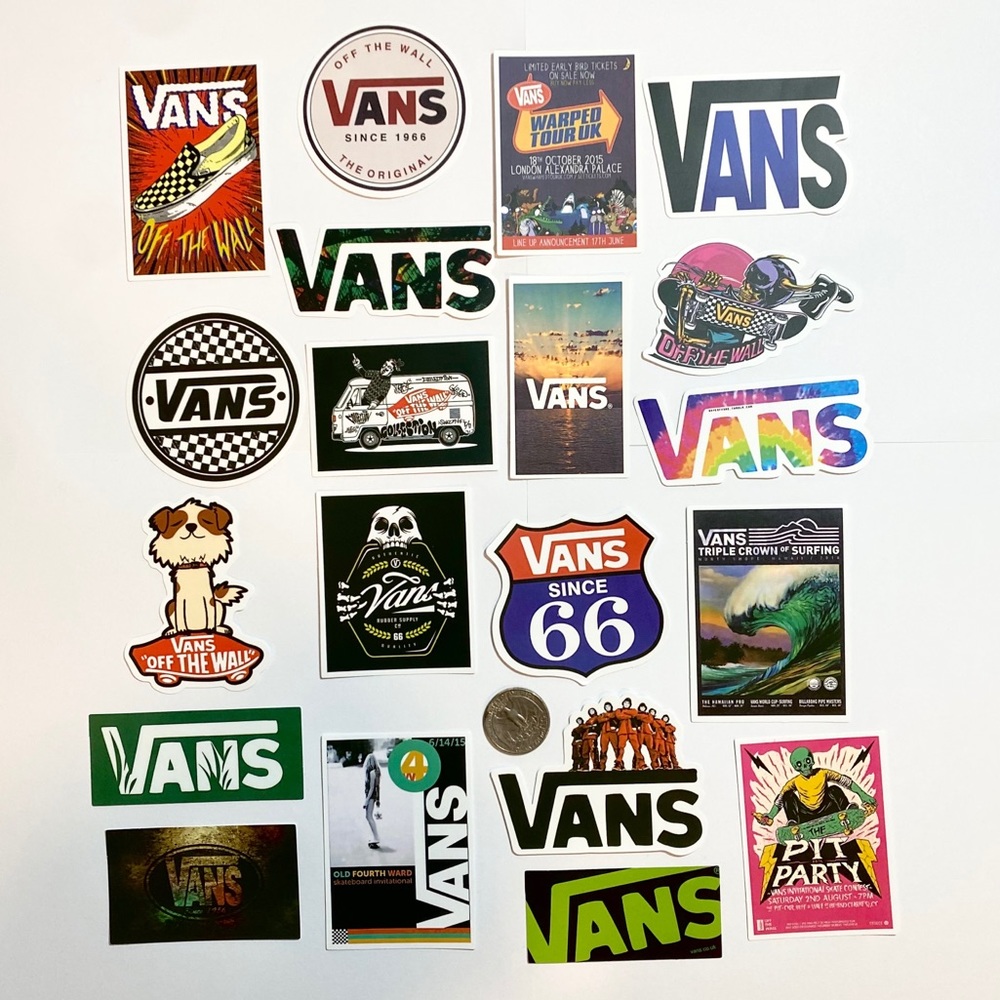 20 vinyl Vans stickers